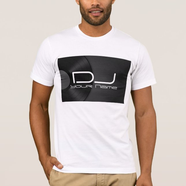 DJ-VINYLSKJORTA TEE SHIRT (Framsida)