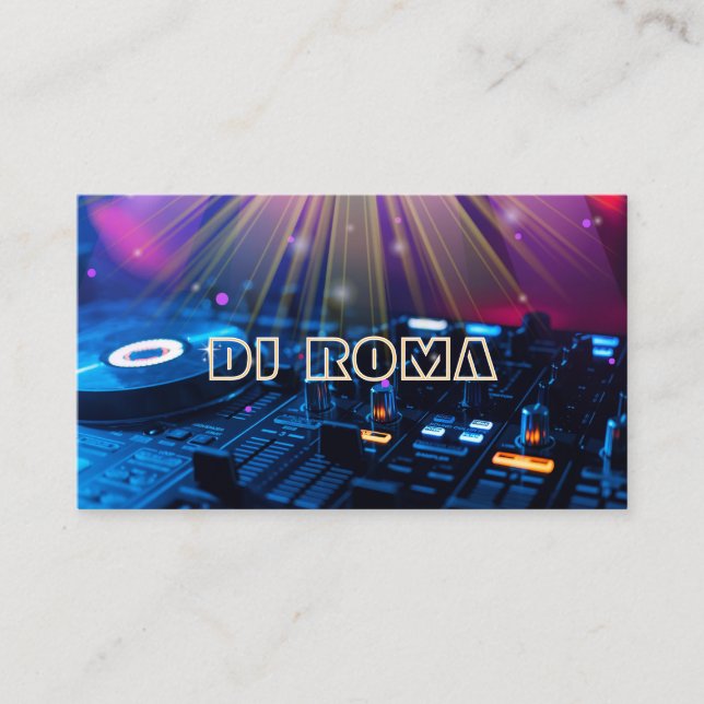 DJ VISITKORT (Framsida)