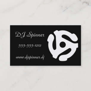 Dj-visitkort - 45 r/min. visitkort