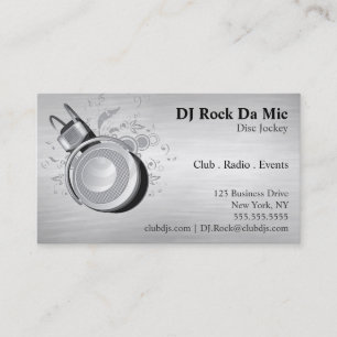 Dj-visitkort - metallLook Visitkort