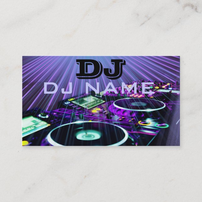 dj-visitkort visitkort (Framsida)