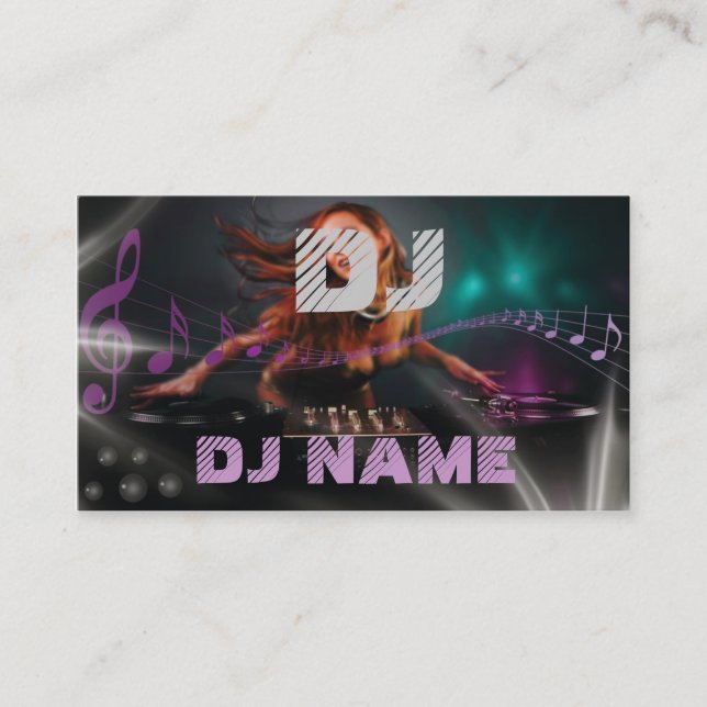 Dj-visitkort Visitkort (Framsida)