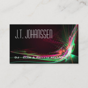 DJ - Visitkortar för färgexplosionprofessionell Visitkort