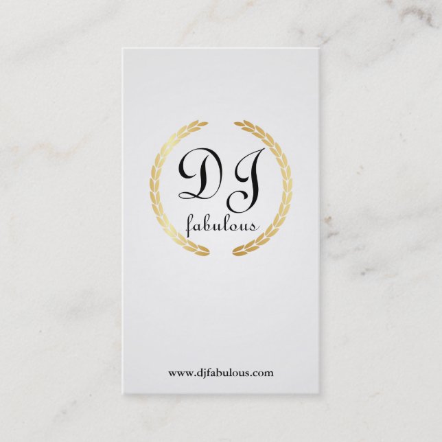 DJ - visitkortar Visitkort (Framsida)