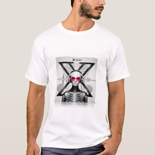 DJ Xray Chest X-Ray Art Design T Shirt (Framsida)