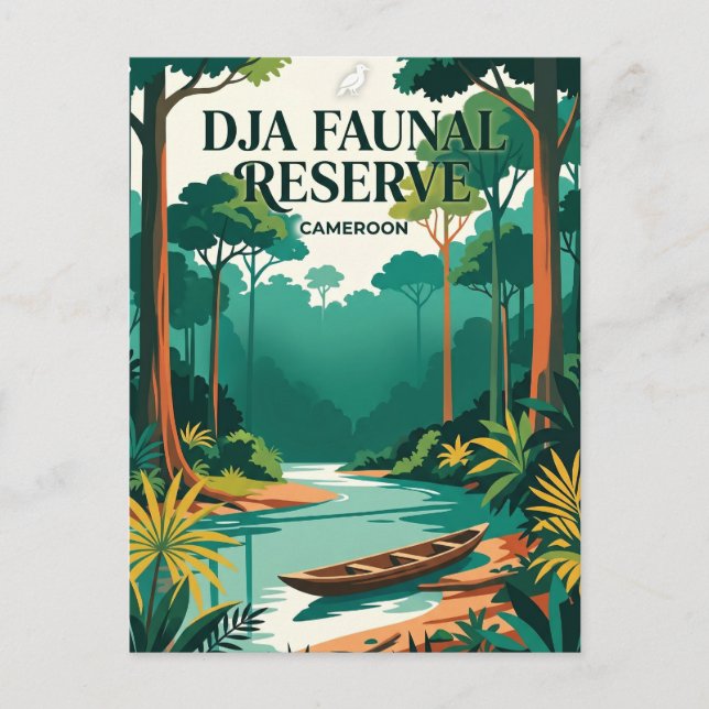 Dja Faunal Reserve Kamerun Vykort (Framsida)
