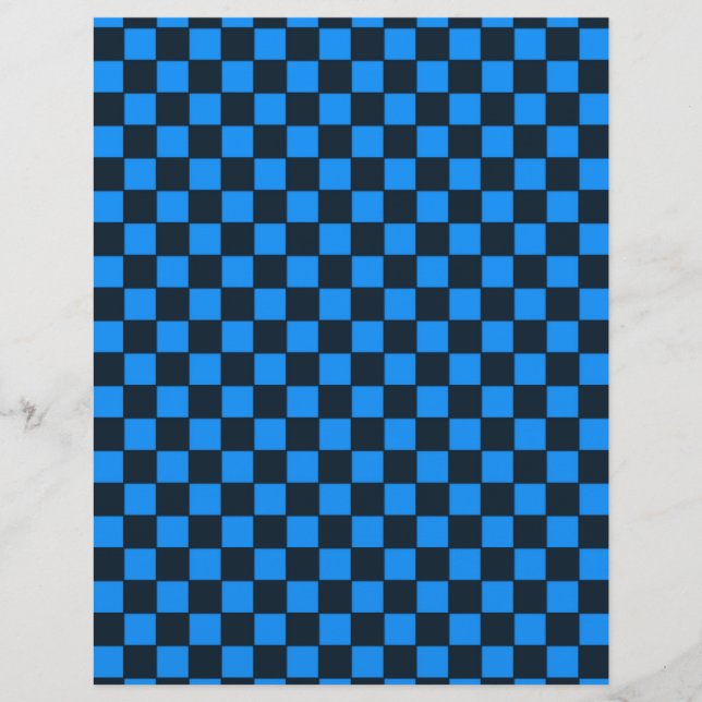 Djärk geometrisk rutig design reklamblad (Framsidan)