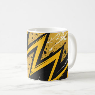 Djärk Sicksack Abstrakt Design Kaffemugg