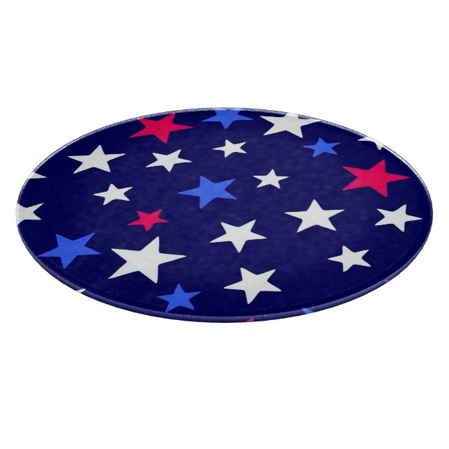 Djärkröd, patriotisk blå och vita stjärnor  (Hörn)