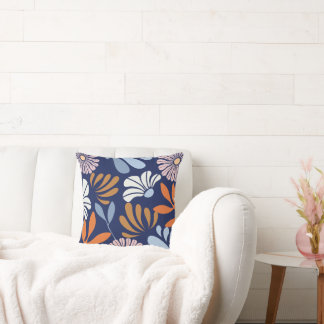 Djärkt Retro Blommotiv Kudde