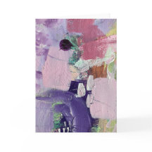 Djärkt rosa och lila abstrakt modernistisk