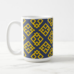 Djärv Abstrakt Geometrisk Modern Kaffedesign Kaffemugg