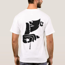 Djärv Abstrakt Handkonst Herr Bakre Tryckt T-Shirt