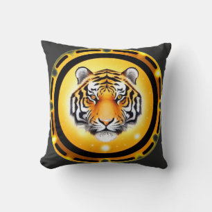 Djärv Abstrakt Tiger Kudde