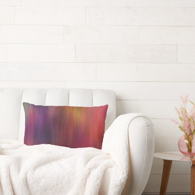 djärv accentdesign för lila och magenta lumbarkudde (Soffa)