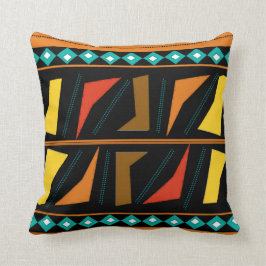 Djärv afrikansk tryckdekorativ kudde