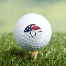 Djärv amerikansk flagg namnteckning monogram