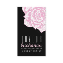 Djärv blom- visitkortmall