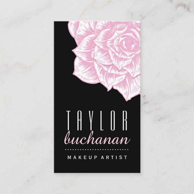 Djärv blom- visitkortmall visitkort (Framsida)