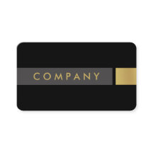 Djärv borstad guld- yrkesmässig visitkort