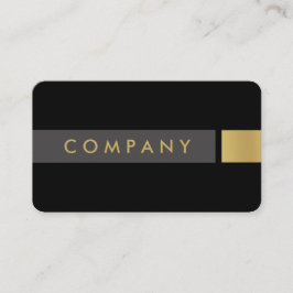 Djärv borstad guld- yrkesmässig visitkort