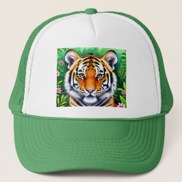 Djärv Botanisk Tigerunge  Keps