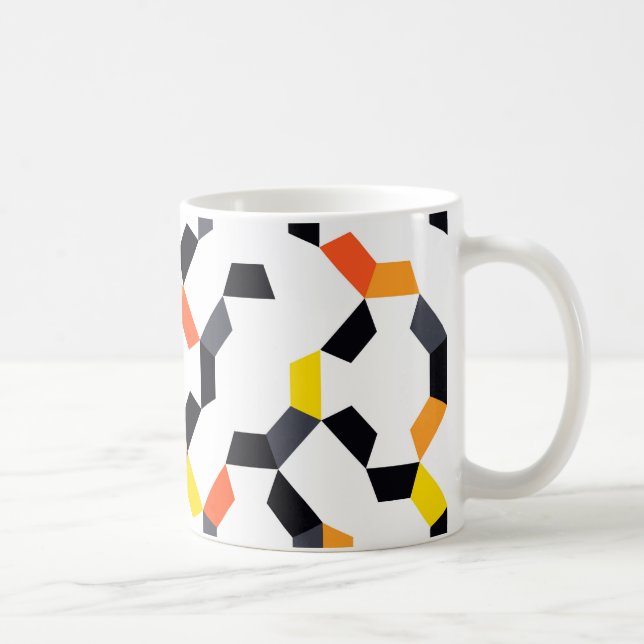 Djärv, cool, trendig, unik, modern geometrisk kons kaffemugg (Höger)