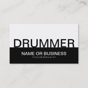 djärv DRUMMER Visitkort