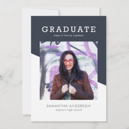 Djärv färgstudenteninbjudan inbjudningar