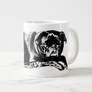Djärv form, mysiga reflektioner jumbo mugg