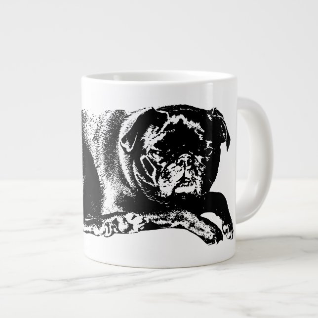Djärv form, mysiga reflektioner jumbo mugg (Framsida höger)