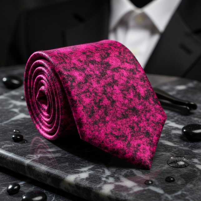 Djärv Fuchsia-struktur för oförskämd stil Slips (Skapare uppladdad)