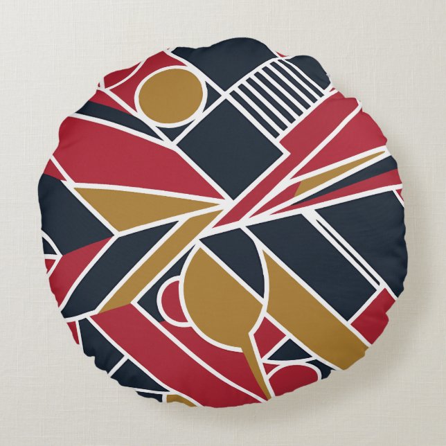 Djärv geometrisk - Kuddar - Modern sovrumsdekor (Baksidan)