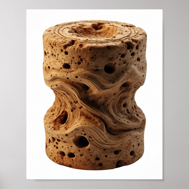 Djärv grå ABSTRAKT KONST Deklarativ design Poster (Framsidan)