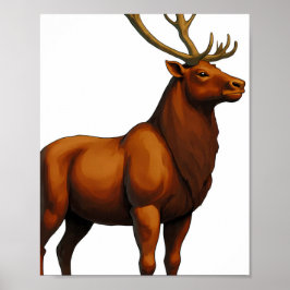 Djärv Grafik Med Platt Färg: Muskelstark Ren Poster