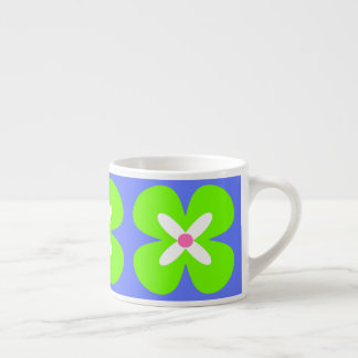 djärv grafisk blomster CaféOlé 6oz. espressokopp