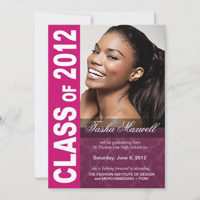 Djärv, hip 2012 examensfoto tillkännagivande meddelande (Framsida)