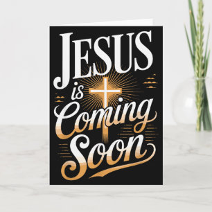 Djärv Jesus Kommer Snart Kristet Kläder  Kort