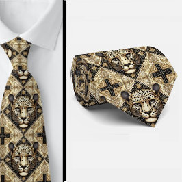 Djärv Leopard Bandy | Manlig Herrmode Slips