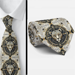 Djärv Leopard Bandy | Manlig Herrmode Slips