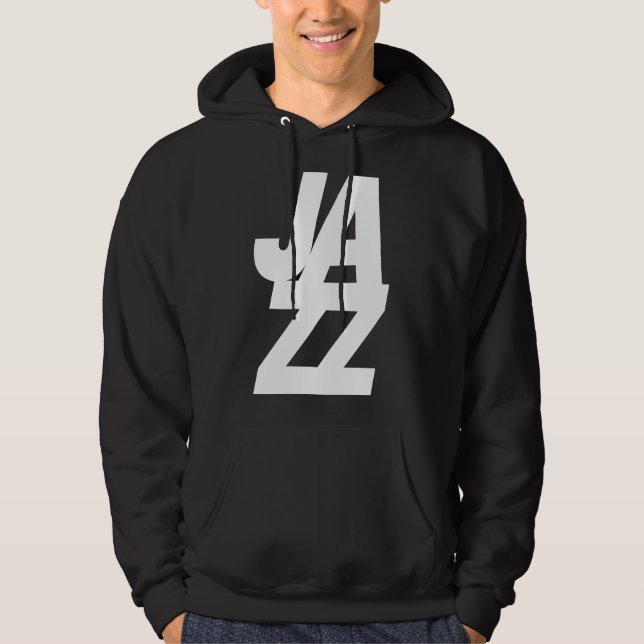 Djärv logodesign för Jazzmusik Hoodie (Framsida)