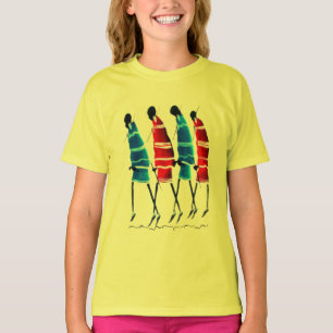 Djärv Maasai-konst möter Parisiskt gatusnille T Shirt