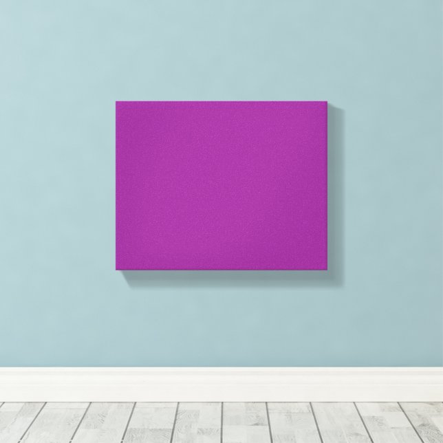 Djärv Magenta Bröllopsinbjudan med Minimal Stil Canvastryck (Insitu (trägolv))