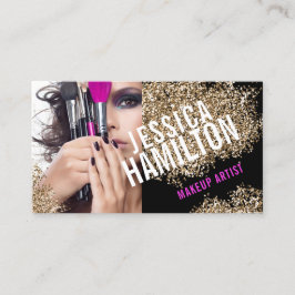 Djärv mall för visitkort för Makeupkonstnär