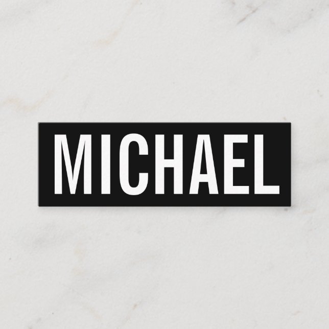 Djärv minimalist yrkesmässig modern visitkort (Framsida)