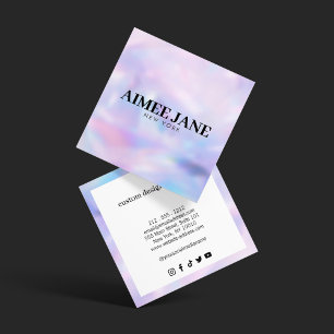 Djärv minimalistisk lyxig boutique tie-dye fyrkantigt visitkort
