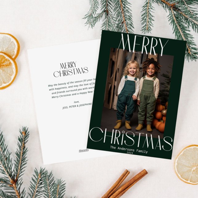 djärv modern god jul julkort (Skapare uppladdad)