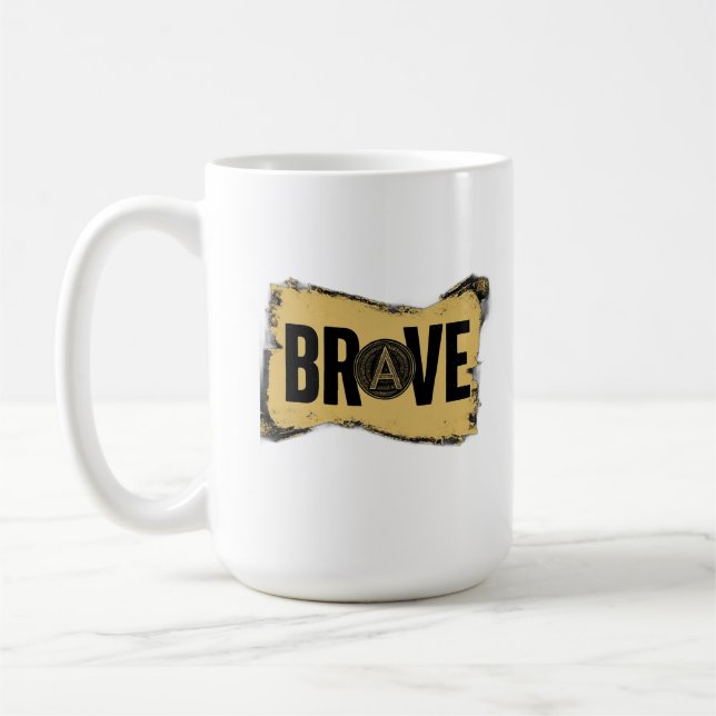 DJÄRV Modig Streetwear Typografi T-shirt Kaffemugg (Vänster)