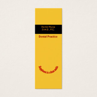 Djärv möte tandläkare litet visitkort