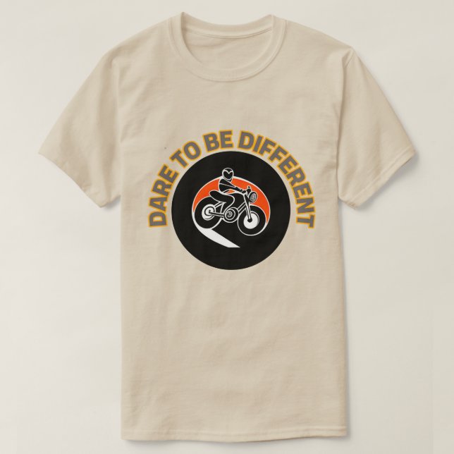 Djärv motorcykeldesign t shirt (Design framsida)